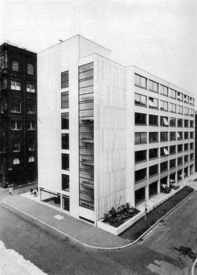View from Chorlton Street multi-storey car park. c.1965