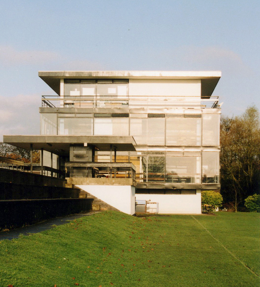 South-east elevation from playing fields.
