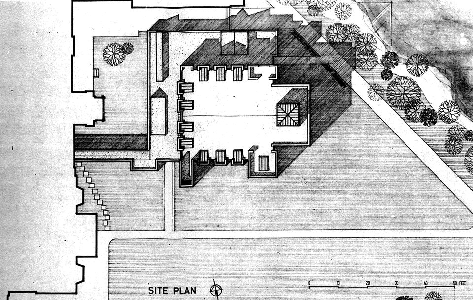 Site plan. Extract from wallsheet.