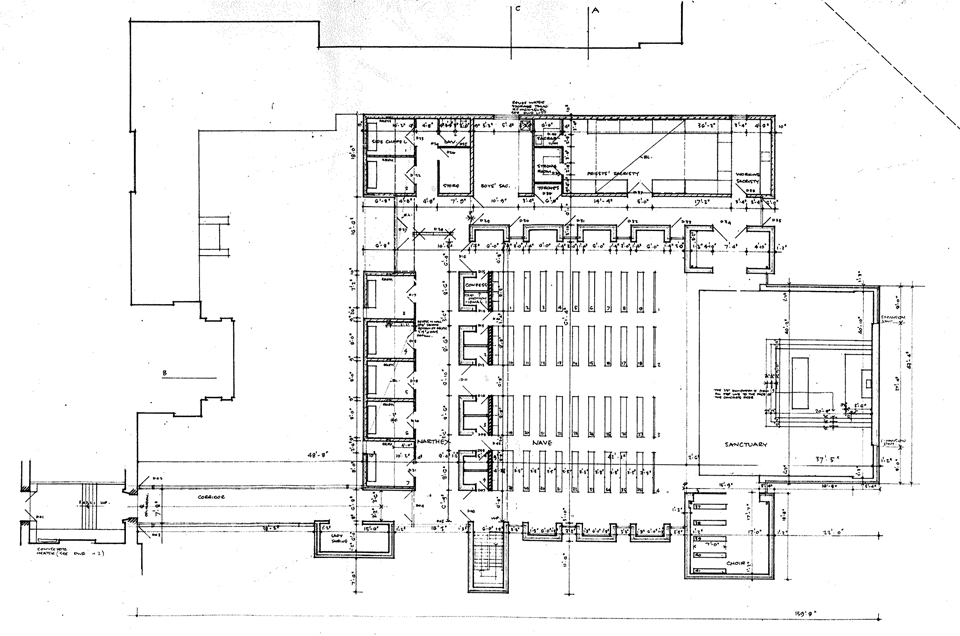 Building plan. Extract from wallsheet.