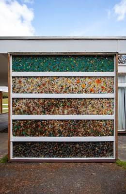 Bernat Klein's mosaic panel. 