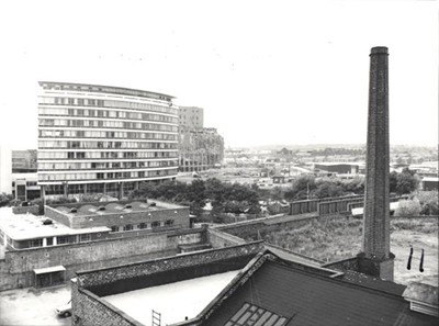 View across the docks, 1983.
