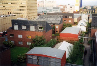 Houses on roof of Arndale (demolished).