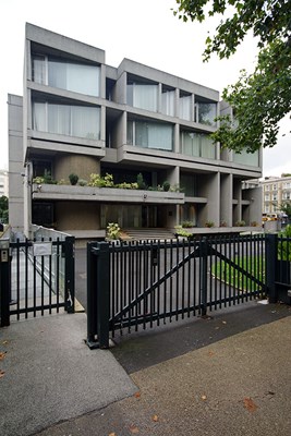 Slovak Embassy from Kensington Palace Gardens.