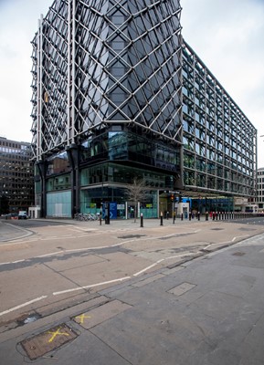 The redeveloped Cannon Street taking its cues from its techno neighbour.
