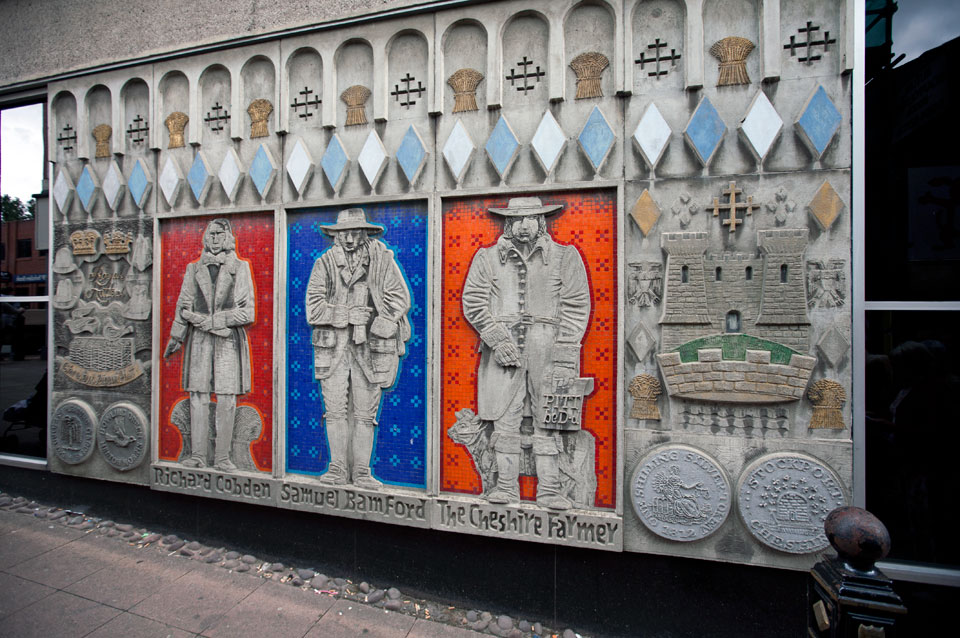 Relief sculpture to BHS by Henry and Joyce Collins, 1978.